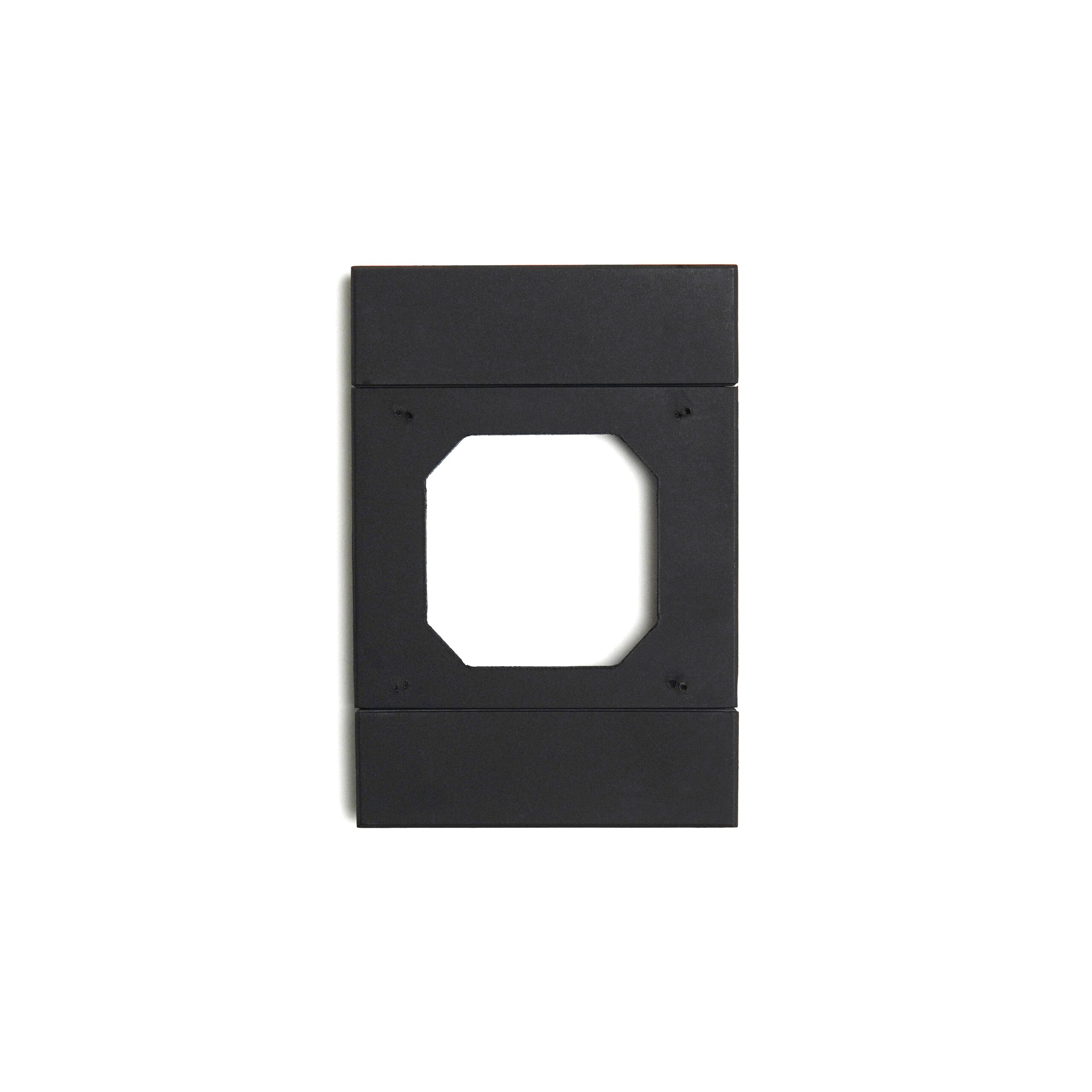 Acconet IoT 4x2 Smart Wall Switch Adapter Plate, Black | AC-IOT-BP-B